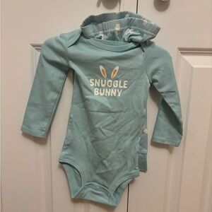 Carter's Snuggle Bunny Aqua Bodysuit Set